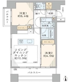 クオリア神南フラッツ 10階 間取り図