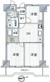朝日江戸川橋マンション 7階 間取り図