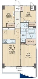 サンパレス池尻 4階 間取り図