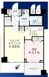 パークアクシス渋谷桜丘サウス 2階 間取り図