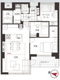 勝どきレジデンス 3階 間取り図