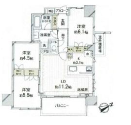 グランスイート南砂 11階 間取り図