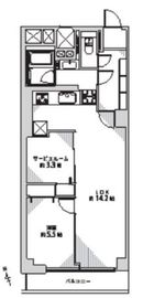 秀和高輪レジデンス 2階 間取り図