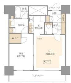 カテリーナ三田タワースイート ウエストアーク 6階 間取り図