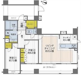パークアクシス渋谷桜丘ウエスト 6階 間取り図