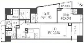 ザ・パームス高田馬場四丁目 5階 間取り図