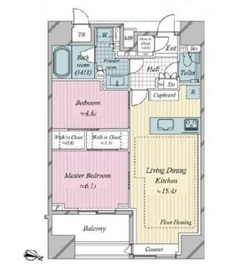 パークホームズ千代田淡路町 6階 間取り図