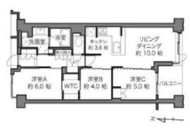 目黒本町レジデンス 4階 間取り図