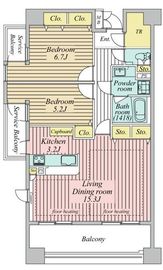 イトーピア麻布 5階 間取り図