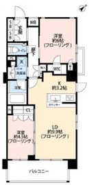 コンフォリア市谷薬王寺 3階 間取り図