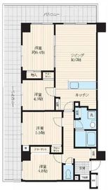 エクセル荻窪西 6階 間取り図