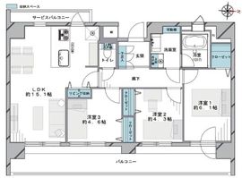 セントヒルズ木場公園 3階 間取り図