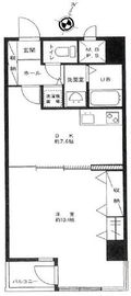 クレール六本木 4階 間取り図