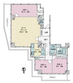 ライオンズタワー大島 29階 間取り図