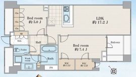 プレミスト赤坂檜町公園 4階 間取り図