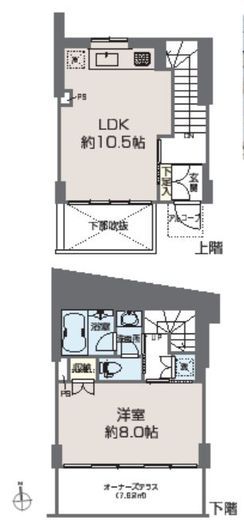 ベルファース麻布十番 2階 間取り図