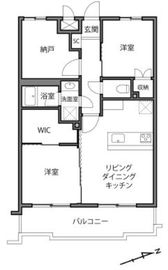 ジュネスパーク柿の木坂 5階 間取り図