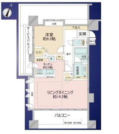 パークハビオ八丁堀 9階 間取り図