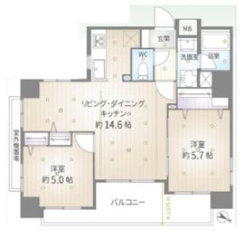 ナイスアーバン中目黒 4階 間取り図