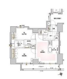 オープンレジデンシア神楽坂ファースト 12階 間取り図