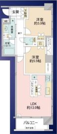プレシス東神田 10階 間取り図