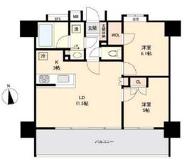 ライオンズ浅草橋ミレス 14階 間取り図