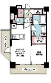 ブリリア四谷三丁目 5階 間取り図