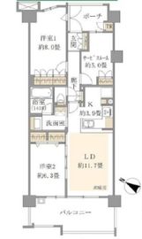 ルネプライディア 6階 間取り図