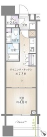 クレヴィア池袋イースト 5階 間取り図