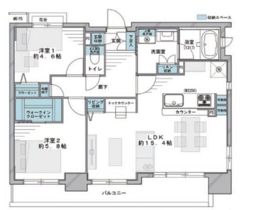 クリオ三ノ輪壱番館 3階 間取り図