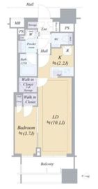 クレヴィア文京湯島 3階 間取り図