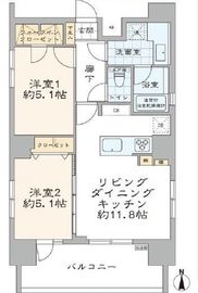 ガリシア九段下ライズ 10階 間取り図