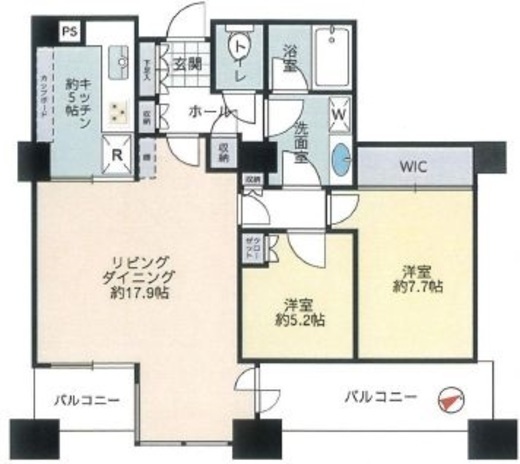 東京ツインパークス レフトウィング 28階 間取り図