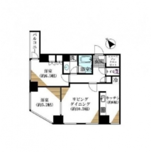 シティタワー新宿新都心 18階 間取り図