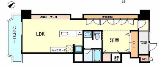 NICハイム中目黒 5階 間取り図