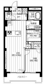 グランドパレス田町 13階 間取り図