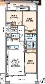 ブリリアガーデン池袋 5階 間取り図
