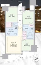 プラウドシティ東雲キャナルマークス 9階 間取り図