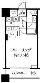 コンシェリア西新宿タワーズウエスト 13階 間取り図