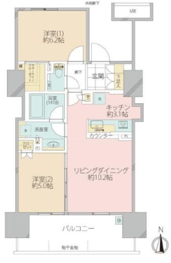 ザ・グランアルト錦糸町 3階 間取り図