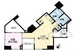 ベルドゥムール東京八丁堀 9階 間取り図