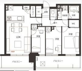 シティタワーズ東京ベイ 17階 間取り図