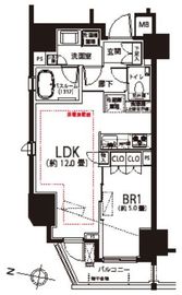 パークハビオ渋谷 7階 間取り図