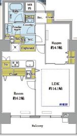 ライオンズタワー池袋 19階 間取り図