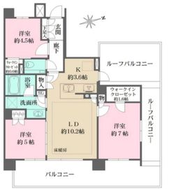 ザ・パークハウス尾山台 6階 間取り図