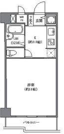 アパートメンツ不動前 6階 間取り図
