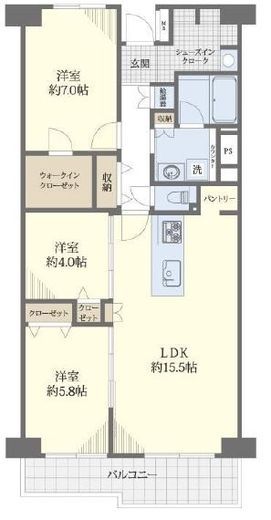 北品川ホームズ 8階 間取り図