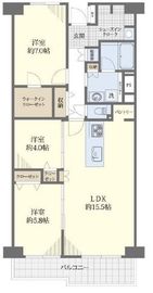 北品川ホームズ 8階 間取り図