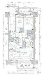 レジディア東麻布 3階 間取り図