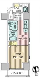 エステムプラザ芝公園 4階 間取り図